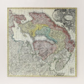 Vintage Karte Skandinaviens Puzzle (Horizontal)