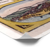 Vintage Karte Spaniens (1610) Poster (Ecke)