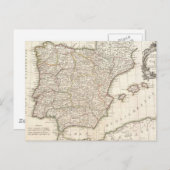 Vintage Karte Spaniens (1775) (Vorne/Hinten)