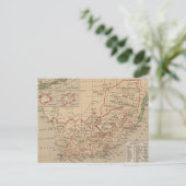 Vintage Karte Südafrikas (1880) (Stehend Vorderseite)