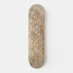 Vintage Karte Südafrikas (1880) Skateboard