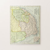 Vintage Karte Südafrikas (1899) Puzzle (Vertikal)