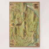 Vintage Karte Südafrikas (1900) Puzzle (Vertikal)