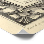 Vintage Karte Südamerikas (1860) Poster (Ecke)