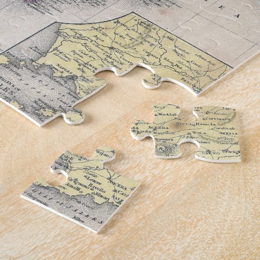 Vintage Karte Süditaliens (1853) Puzzle (Seite)