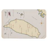 Vintage Karte Taiwan Magnet (Horizontal)