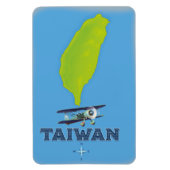 Vintage Karte Taiwan Magnet (Vertikal)