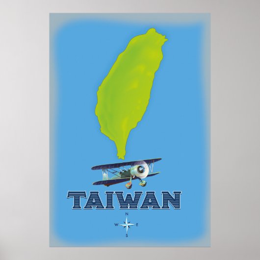 Vintage Karte Taiwan Poster (Vorne)
