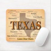 Vintage Karte Texas Mousepad (Mit Mouse)