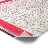 Vintage Karte Tokyos Japan (1880) Poster (Ecke)