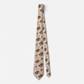 Vintage Karte und Butterfly Necktie Krawatte (Vorderseite)