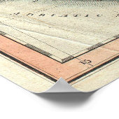 Vintage Karte Ungarns (1799) Poster (Ecke)