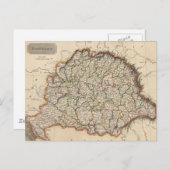 Vintage Karte Ungarns (1817) (Vorne/Hinten)