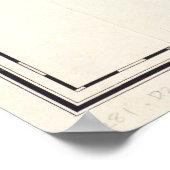 Vintage Karte Venezuelas (1920) Poster (Ecke)