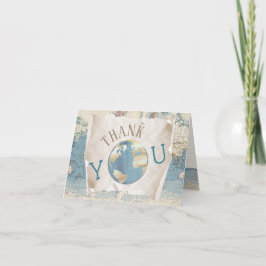 Vintage Karte Vielen Dank Karten