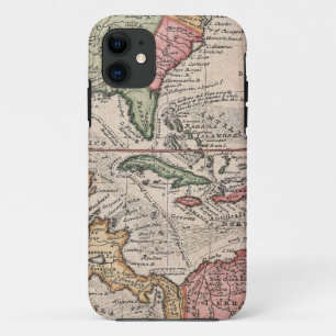 Vintage Karte vom karibischen (1732) Case-Mate iPhone Hülle