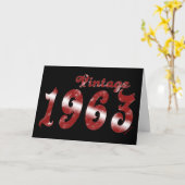 Vintage Karte von 1963 (Gelbe Blume)