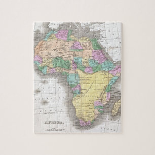 Vintage Karte von Afrika (1827) Puzzle