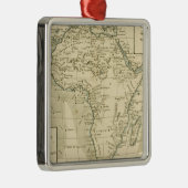 Vintage Karte von Afrika Ornament Aus Metall (Rechts)