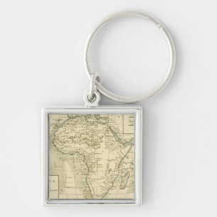 Vintage Karte von Afrika Schlüsselanhänger