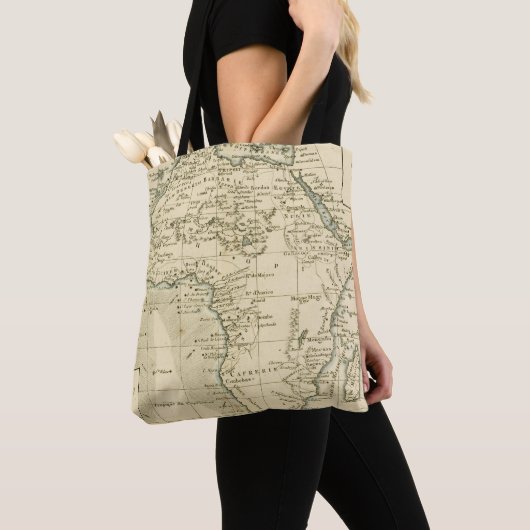 Vintage Karte von Afrika Tasche (Von Nahem)