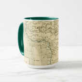 Vintage Karte von Afrika Tasse (Vorderseite Links)