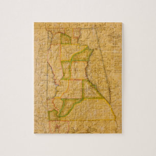 Vintage-Karte von Alabama von John Melish (1820) Puzzle