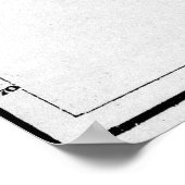 Vintage Karte von Alaska (1883) BW Poster (Ecke)