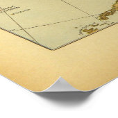 Vintage Karte von Alaska (1894) Poster (Ecke)