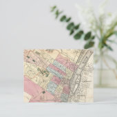 Vintage Karte von Albany NY (1874) (Stehend Vorderseite)