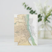 Vintage Karte von Albany NY (1895) (Stehend Vorderseite)