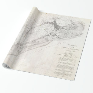 Vintage Karte von Alexandria Ägypten (1867) Geschenkpapier