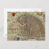 Vintage Karte von Amsterdam (1688) (Vorne/Hinten)