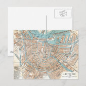 Vintage Karte von Amsterdam (1905) (Vorne/Hinten)