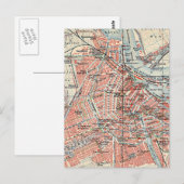 Vintage Karte von Amsterdam (1905) (2) (Vorne/Hinten)