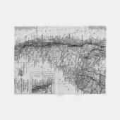 Vintage Karte von Argentinien (1911) Fleecedecke (Vorderseite (Horizontal))