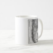 Vintage Karte von Argentinien (1911) Kaffeetasse (VorderseiteRechts)