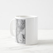 Vintage Karte von Argentinien (1911) Kaffeetasse (Vorderseite Links)