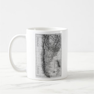 Vintage Karte von Argentinien (1911) Kaffeetasse