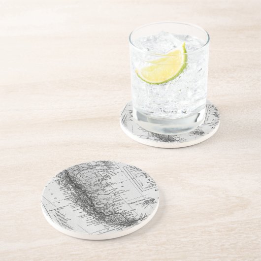 Vintage Karte von Argentinien (1911) Untersetzer (Seite)