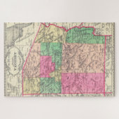 Vintage Karte von Arizona (1881) Puzzle (Horizontal)