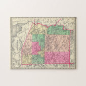 Vintage Karte von Arizona (1881) Puzzle (Horizontal)