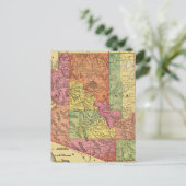 Vintage Karte von Arizona (1909) (Stehend Vorderseite)