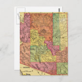 Vintage Karte von Arizona (1909) (Vorne/Hinten)