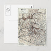 Vintage Karte von Arizona (1911) (Vorne/Hinten)