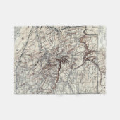 Vintage Karte von Arizona (1911) Fleecedecke (Vorderseite (Horizontal))