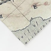 Vintage Karte von Arizona (1911) Fleecedecke (Ecke)