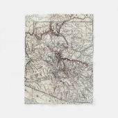 Vintage Karte von Arizona (1911) Fleecedecke (Vorderseite)