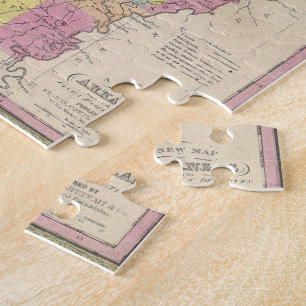 Vintage Karte von Arkansas (1853) Puzzle