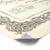 Vintage Karte von Arkansas (1855) Poster (Ecke)